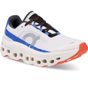 ON Brand Cloud Cloudmonster White Blue/Orange Women's Running Shoes